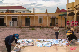 Các trường học ở Hà Tĩnh gấp rút khắc phục hậu quả sau bão
