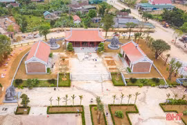 Gấp rút trên công trường tôn tạo Khu di tích cố Tổng Bí thư Hà Huy Tập