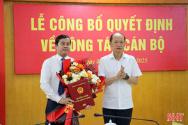 Công bố quyết định bổ nhiệm Phó Chánh Văn phòng UBND tỉnh Hà Tĩnh