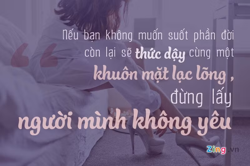 con gai tuyet doi dung lay nguoi minh khong yeu