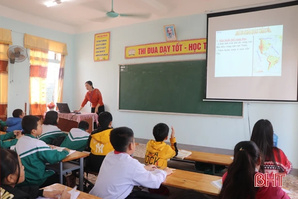 Huyện vùng biển Hà Tĩnh chủ động thực hiện chương trình giáo dục phổ thông mới