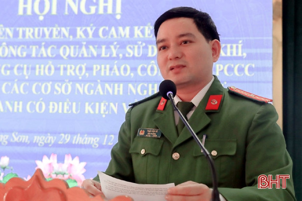 120 cơ sở ở Hương Sơn ký cam kết thực hiện nghiêm quản lý, sử dụng pháo