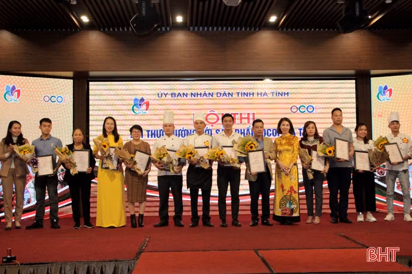 Trao 27 giải Hội thi ẩm thực hướng đến sản phẩm OCOP Hà Tĩnh