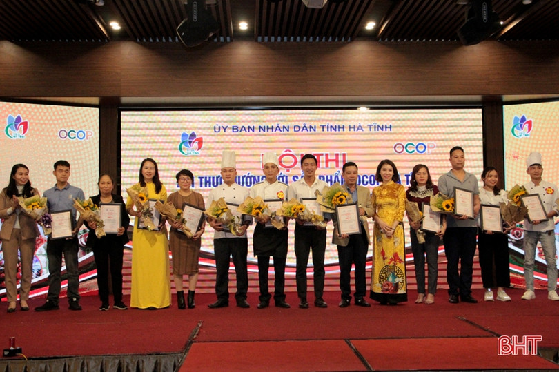 Trao 27 giải Hội thi ẩm thực hướng đến sản phẩm OCOP Hà Tĩnh