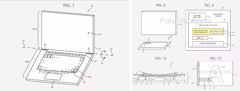 MacBook mới có thể trang bị màn hình trên từng phím