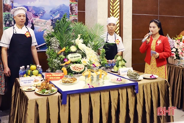 50 món ăn tham gia Hội thi ẩm thực hướng tới sản phẩm OCOP Hà Tĩnh