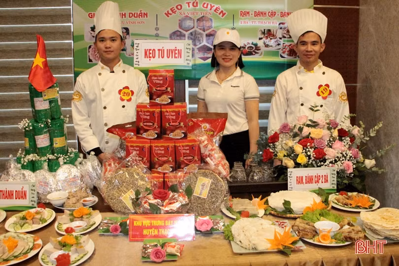 Trao 27 giải Hội thi ẩm thực hướng đến sản phẩm OCOP Hà Tĩnh