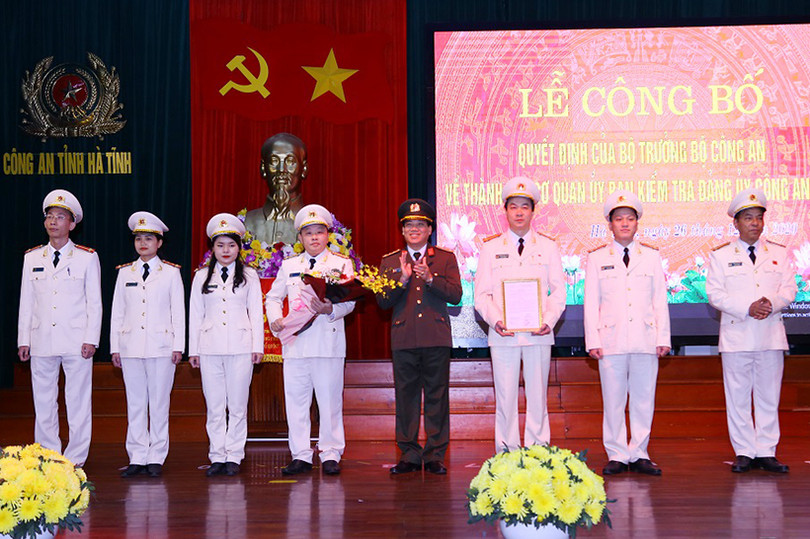 Thành lập Cơ quan Ủy ban Kiểm tra Đảng ủy Công an Hà Tĩnh