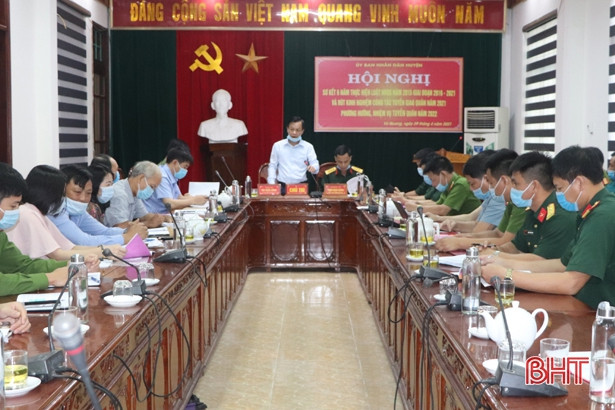 Vũ Quang tiếp tục thực hiện tốt Luật Nghĩa vụ quân sự và tuyển giao quân