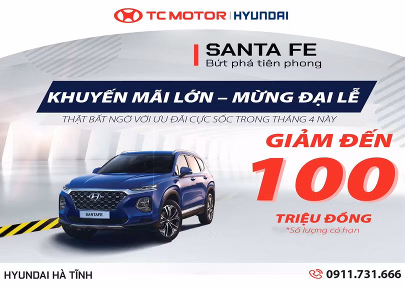 Hyundai Hà Tĩnh siêu khuyến mãi – mừng đại lễ