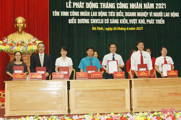 Gần 50 doanh nghiệp Hà Tĩnh ký kết chương trình “Phúc lợi đoàn viên”