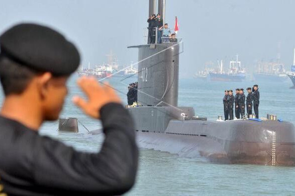 Tàu ngầm KRI Nanggala 402 trước khi mất tích dưới lòng đại dương. Nguồn: Huanqiu. Những sự thật không ngờ trong vụ chìm tàu ngầm của Indonesia