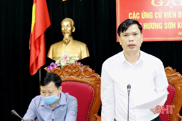 Hương Sơn gặp mặt 56 ứng viên đại biểu HĐND huyện