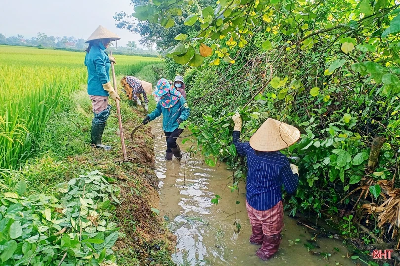 Người dân Thạch Hà sôi nổi xây dựng nông thôn mới trong kỳ nghỉ lễ