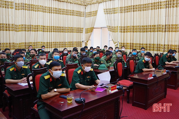 BCHQS tỉnh Hà Tĩnh điều động 32 cán bộ, chiến sỹ tăng cường chống dịch tuyến biên giới