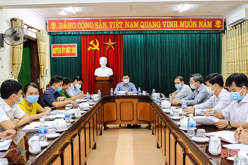 Đức Thọ cần bám sát các văn bản để chỉ đạo chống dịch Covid-19 kịp thời, phù hợp