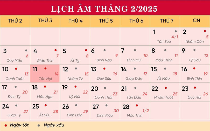 Lịch âm tháng 2/2025. lich-11-2.jpg