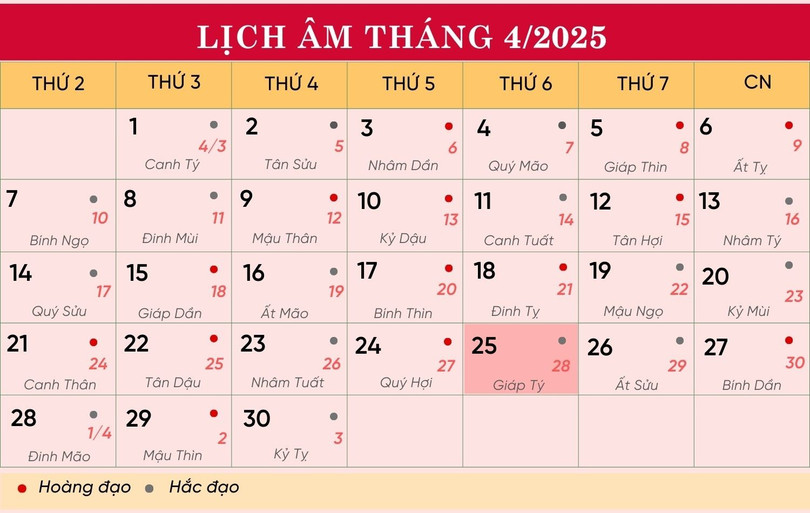 Lịch âm tháng 4/2025. lich-25-4-8495.jpg