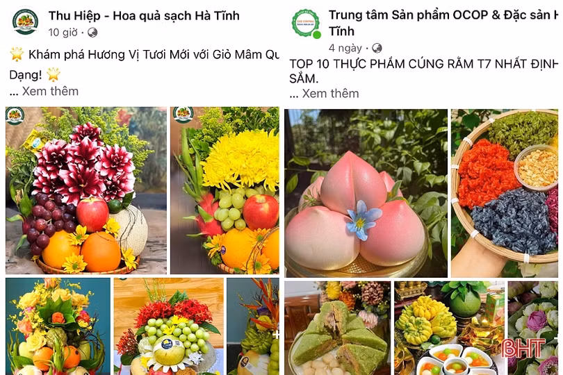 Nhộn nhịp thị trường rằm tháng Bảy