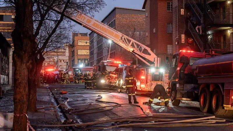 Hơn 60 người thiệt mạng trong vụ hỏa hoạn nghiêm trọng ở Nam Phi