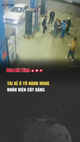 Tài xế ô tô hành hung nhân viên cây xăng