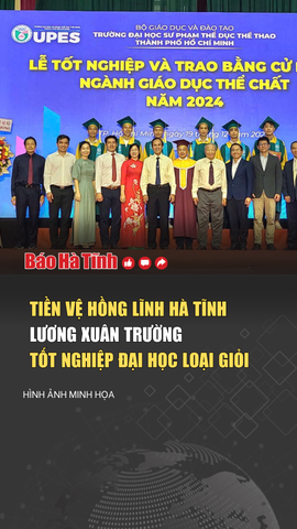 Tiền vệ Hồng Lĩnh Hà Tĩnh Lương Xuân Trường tốt nghiệp đại học loại giỏi