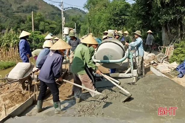 Hương Sơn huy động gần 170 tỷ đồng xây dựng nông thôn mới