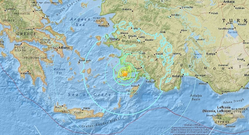 Động đất mạnh 5,5 độ ở miền Nam Hy Lạp