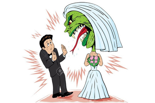 Hôn nhân: chồng thì ngậm đắng, vợ thì phun cay
