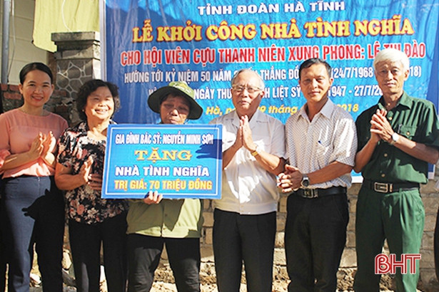 70 triệu xây nhà tình nghĩa cho cựu thanh niên xung phong