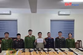 319 súng quân dụng được ngụy trang dưới vỏ bọc linh kiện 'thông tắc bồn cầu'