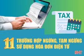 [Motion graphic] 11 trường hợp ngừng, tạm ngừng sử dụng hóa đơn điện tử 