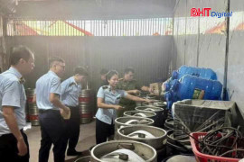 Triệt phá đường dây sản xuất bia hơi giả nhãn hiệu