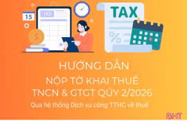 [Infographic] Hướng dẫn nộp tờ khai thuế TNCN, thuế GTGT quý 2 năm 2026 online