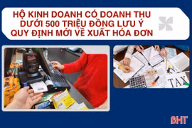 [Motion Graphics] Hộ kinh doanh có doanh thu dưới 500 triệu lưu ý quy định mới về hóa đơn