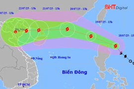 Bão Wipha khả năng cao ảnh hưởng trực tiếp đến đất liền nước ta