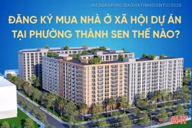 [Infographic] Đăng ký mua nhà ở xã hội dự án tại phường Thành Sen thế nào?
