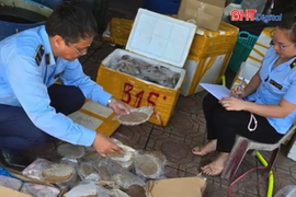 Phát hiện 2,7 tạ chả tôm, thịt bò và nội tạng động vật không rõ nguồn gốc