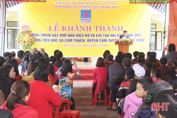 Tổng Công ty Vận tải dầu khí tài trợ công trình trường học trị giá 4,5 tỷ đồng