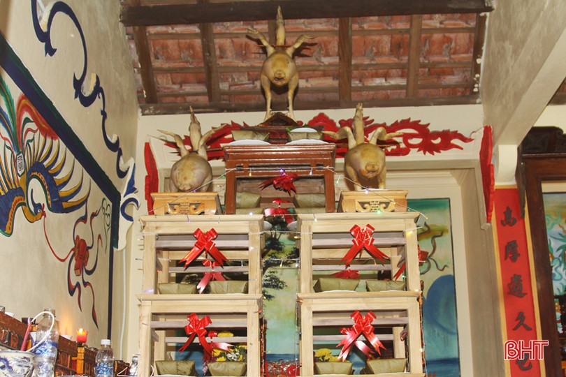 Đẹp mắt những mâm cỗ cúng Rằm tháng Giêng của người dân Hà Tĩnh