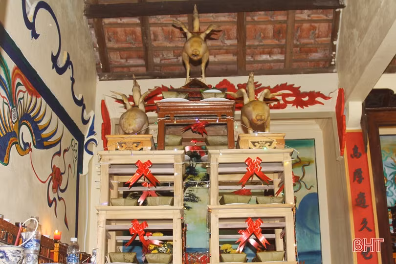 Đẹp mắt những mâm cỗ cúng Rằm tháng Giêng của người dân Hà Tĩnh