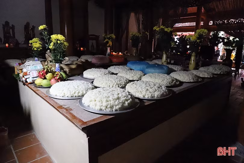 Độc đáo cuộc thi xôi đẹp ngày rằm tháng Giêng ở Nghi Xuân