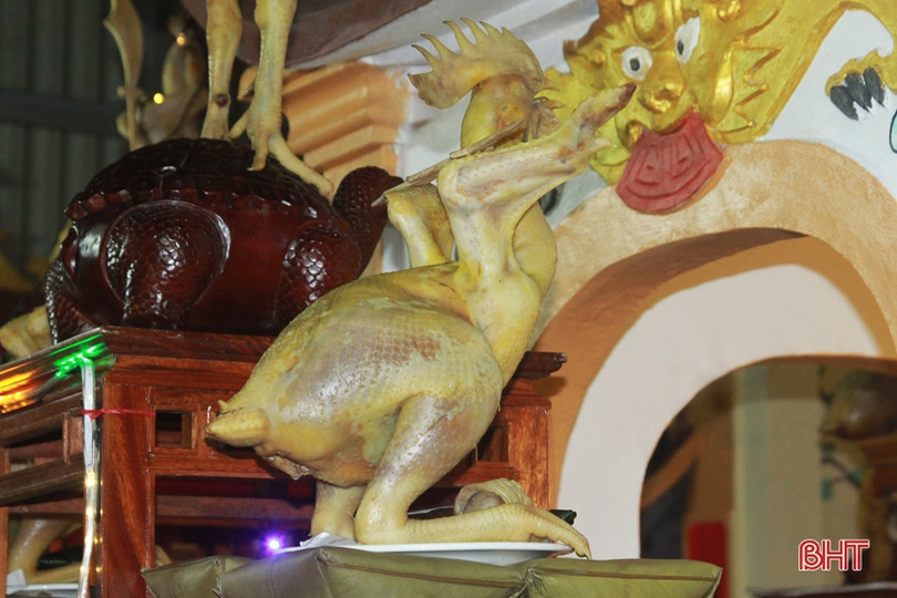 Đẹp mắt những mâm cỗ cúng Rằm tháng Giêng của người dân Hà Tĩnh