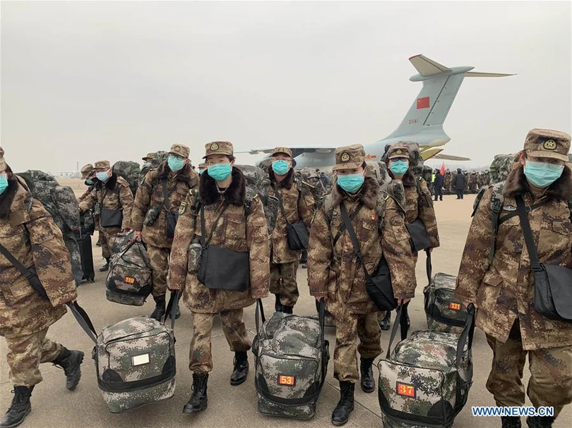 Nhiều đội y tế Trung Quốc lên đường chi viện cho thành phố Vũ Hán