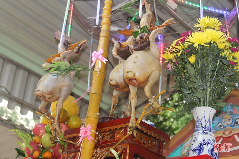 Đẹp mắt những mâm cỗ cúng Rằm tháng Giêng của người dân Hà Tĩnh