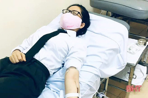 3 chiến sỹ Công an Hà Tĩnh hiến máu cứu người