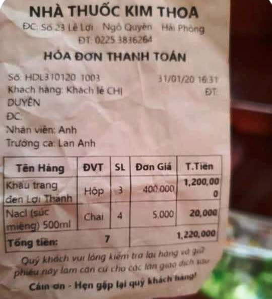 Phạt kịch khung nhà thuốc bán khẩu trang với giá gấp 16 lần