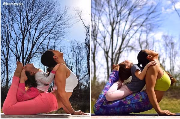 bo anh me va con gai tap yoga truyen cam hung