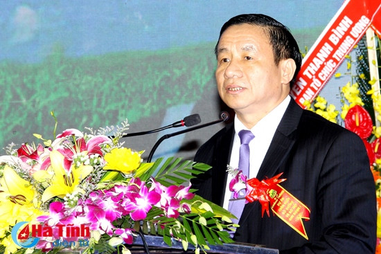 Bí thư Tỉnh ủy - Chủ tịch UBND tỉnh Lê Đình Sơn phát biểu tại buổi lễ