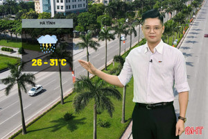 Dự báo thời tiết Hà Tĩnh ngày 10/5: Mưa vừa đến mưa to và dông 